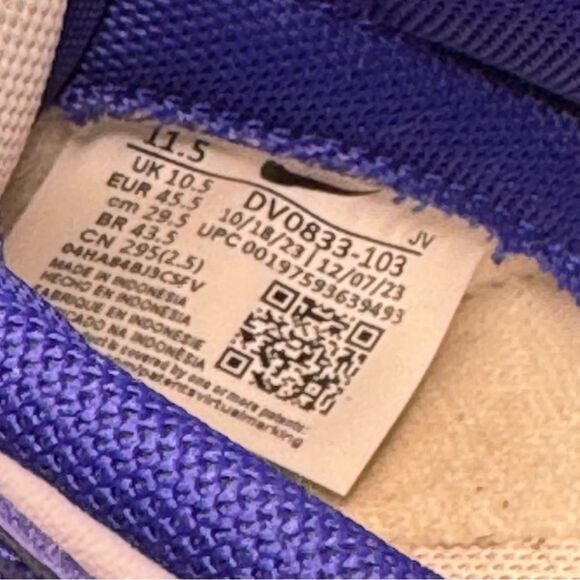 Nike Dunk Low Blue & White Concord Size Men's 11.5 - Picture 11 of 11